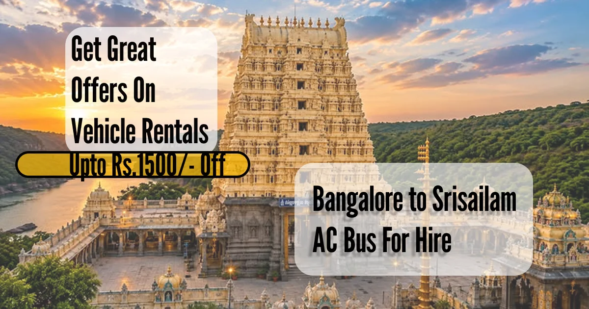 Bangalore to Srisailam 25 Seater AC Bus for Rent