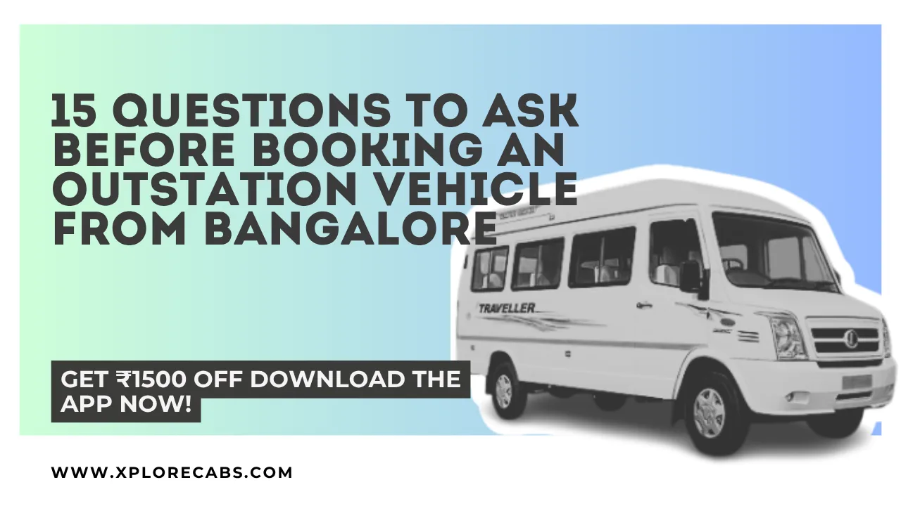 Group organiser reviewing a checklist of questions before booking an outstation vehicle from Bangalore