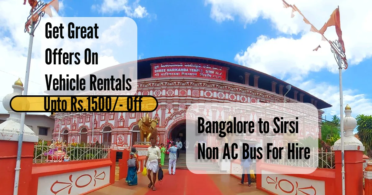 25 Seater Non Ac Bus For Hire Bangalore to Sirsi