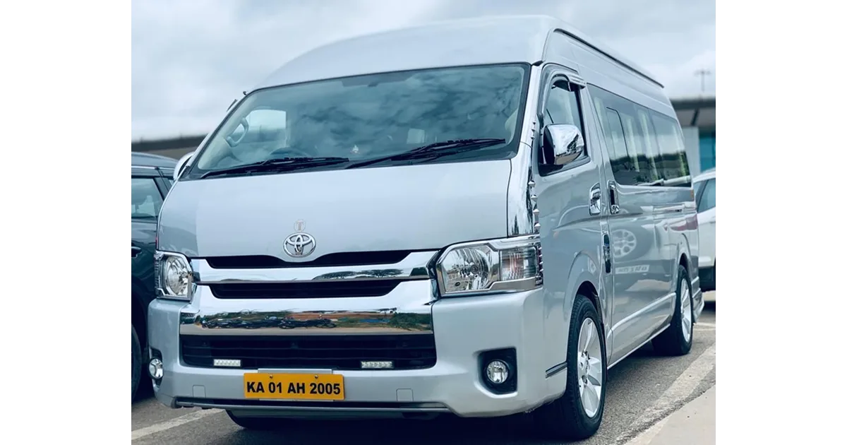 Toyota Commuter for hire in Bangalore for luxury outstation travel